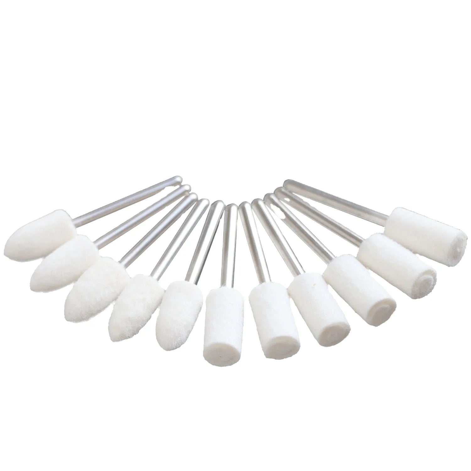 Factory Direct 2.35 mm Wool Wheel Round Cylindrical Bullet Type Metal Wool Grinding Head Polished Handle Jewelry Tools Equipment