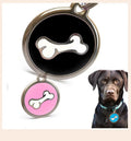 Cheap Wholesale Metal Pet Products Manufacturers Supply Two-color Dog Tags Pet Identity Tags Collars Accessories and Pendants