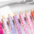 Heart-Style Printing Ballpoint Pen Stylish Metal Stationery for Students Office Valentine's Day Gift Creative School Supplies