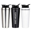 2025 High Quality Wholesale Gym Metal Protein Cup Single Wall Insulation Stainless Steel Shaker Bottle