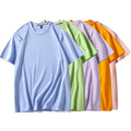 New Pure Color 100 Cotton T Shirt Casual Short Sleeve Women T-shirts Custom OEM Logo Design Tee Shirts