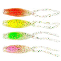 Newbility 7.5cm 2.8g Luminescence Soft Fishing Lures Double Needle Tail Bass Worms