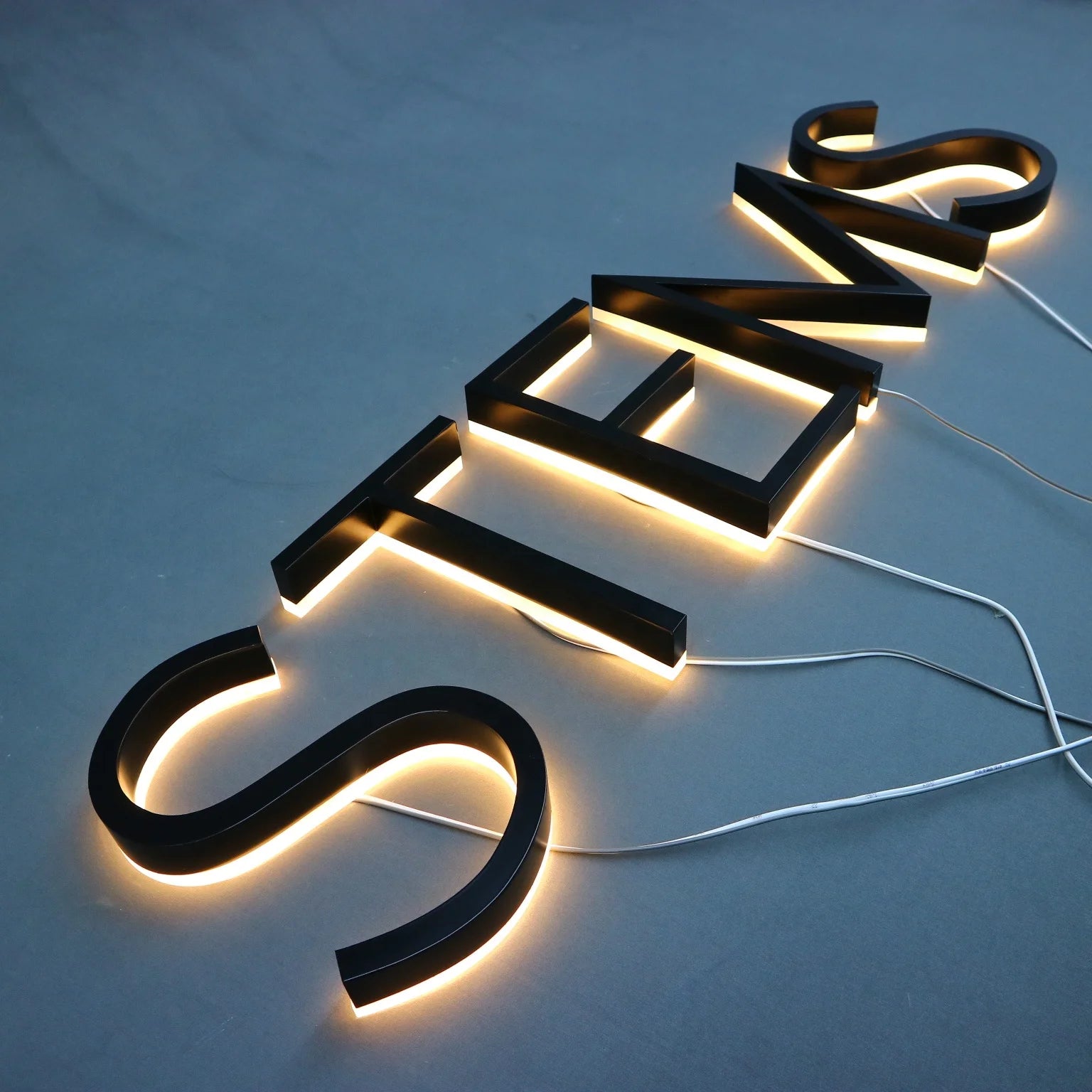Sign Custom Wall Outdoor Business Shop Backlit Luminous 3d Custom Business Sign