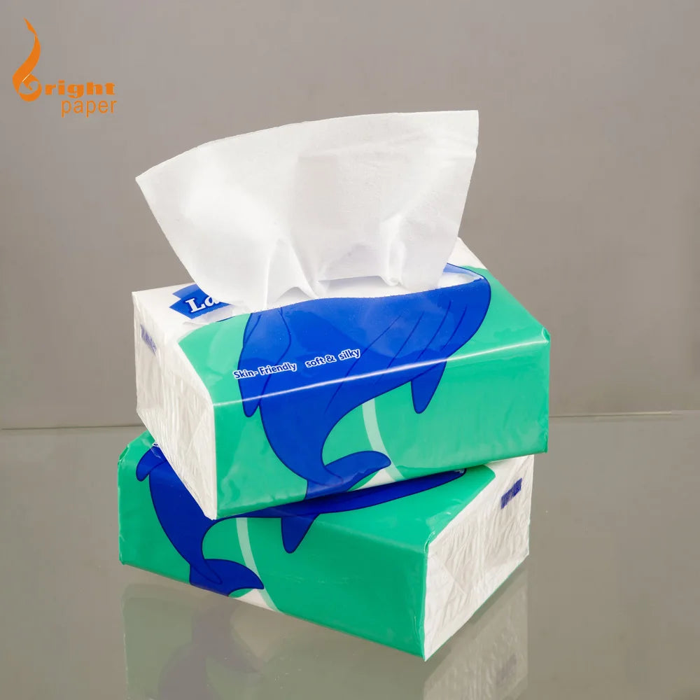 Wholesale Cheap Facial Tissue Paper Recycled Pulp From Private Label for Home Use