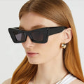 STORY XY229413 Leopard Frame Rectangle Sunscreen Sun Glasses Women Cat Eye Sunglasses Custom LOGO