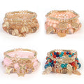 High Quality Beaded Bracelets Bohemian Layers Wrap Butterfly Clover Pendant Charms for Hawaiian Bracelet Making Jewelry Bulk