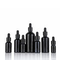 Wholesale 5 ml 10 ml 15ml 20ml 30ml 50ml 100ml Black Essential Oil Bottle Glass Dropper Bottle for Cosmetic Packaging