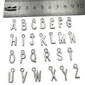 A-Z 26 Alphabet Small Alloy Pendant Gold Plated Letter Charms for Children's Bracelet & Necklace Jewelry Making