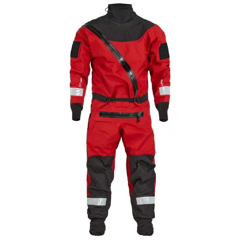 320D Taslon Breathable Fully Waterproof Thick Sailing Sailboat Dry Suit with Chest Zip for Kayak Outdoor Use