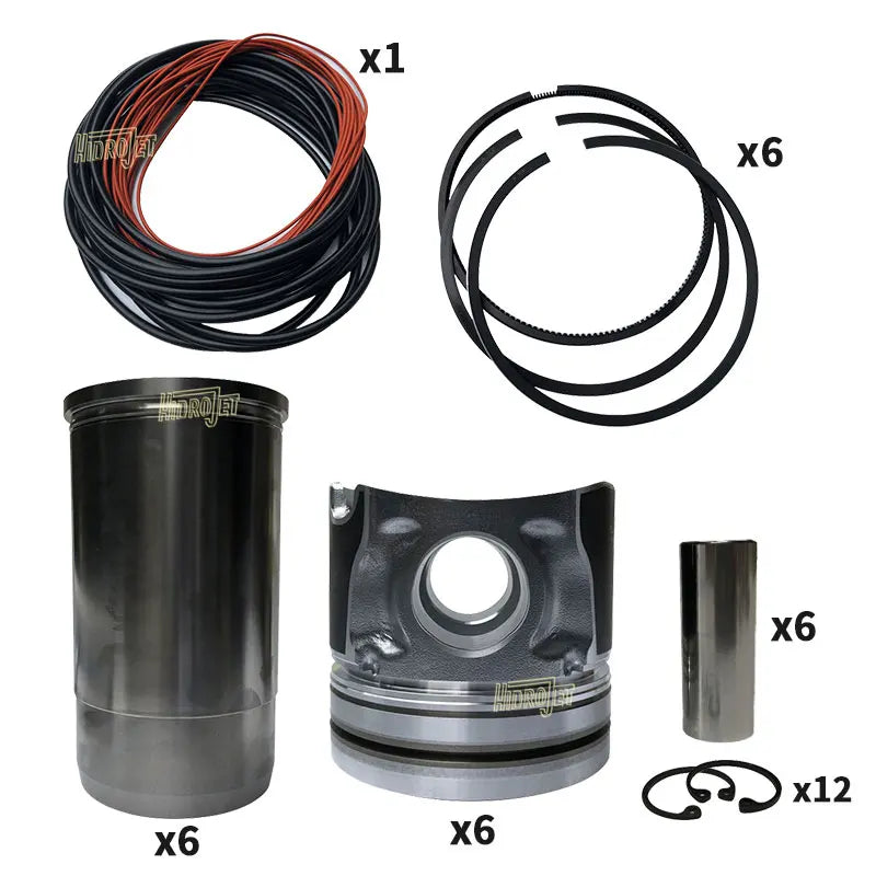 New 1001385629 Cylinder Liner Kits for Weichai WP10 Engine Excavator Parts Overhaul Rebuild Kit