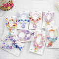 Spring New Children's Jewelry Unicorn Mermaid Bracelet and Necklace Set Colorful Beads Jewelry Wholesale