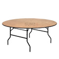 Luxury Modern Wood Round Folding Dining Table for Home Dining Room Furniture