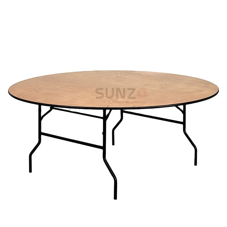 Luxury Modern Wood Round Folding Dining Table for Home Dining Room Furniture