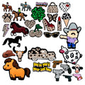 Fashion New Cowboy Girl Pvc Charm Shoe Accessories Popular Wholesale Clog Charm Leopard Print Designer Shoe Buckle Bulk
