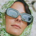 Fashion Plastic Vintage Candy Color Lens Rectangle Trendy Women Men Shades Jelly Color Sun Glasses Sunglasses 2023
