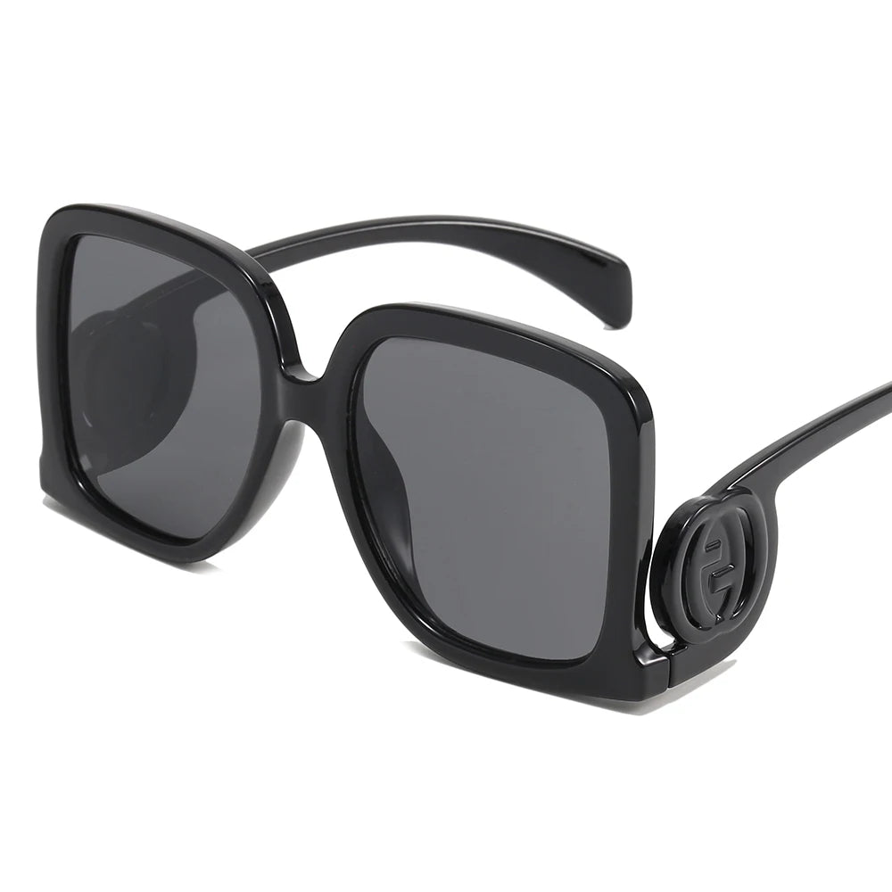 2023 New Trend Designer Sunglasses for Women Square UV400 Sun Glasses Luxury PC Famous Brands Oversized Oversized Sunglasses