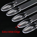 BIN 2025 Hot Selling 50pcs Nail Tips Oval Shaped Display with Metal Ring can do Extension Gel Color Chart with Extra Wide Edge