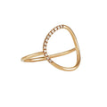Milskye Women's Fashion 925 Sterling Silver Cz Jewelry 18k Gold Plated Zirconia Circle Ring