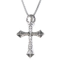 Wholesale Men's Trendy Stainless Steel Chain Necklaces Hip-hop Rock Gothic Cross Pendant Star Shape Pattern for Weddings Parties