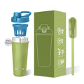2024 Best Selling 24oz Portable Shaker Bottle Stainless Steel Shaker Bottle for Protein Double Wall Insulated Shaker Bottle