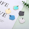 Stainless Steel Gold PVD Plated Pet Jewelry Findings Engravable Logo Hollow Cat Dog Paw Blank Pendant Fashion Pendants Charms