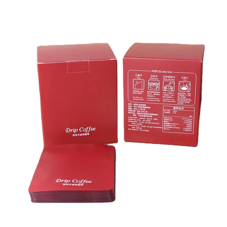 Hanging Ear Coffee Outer Box Drip Coffee Carton Box Corrugated Box