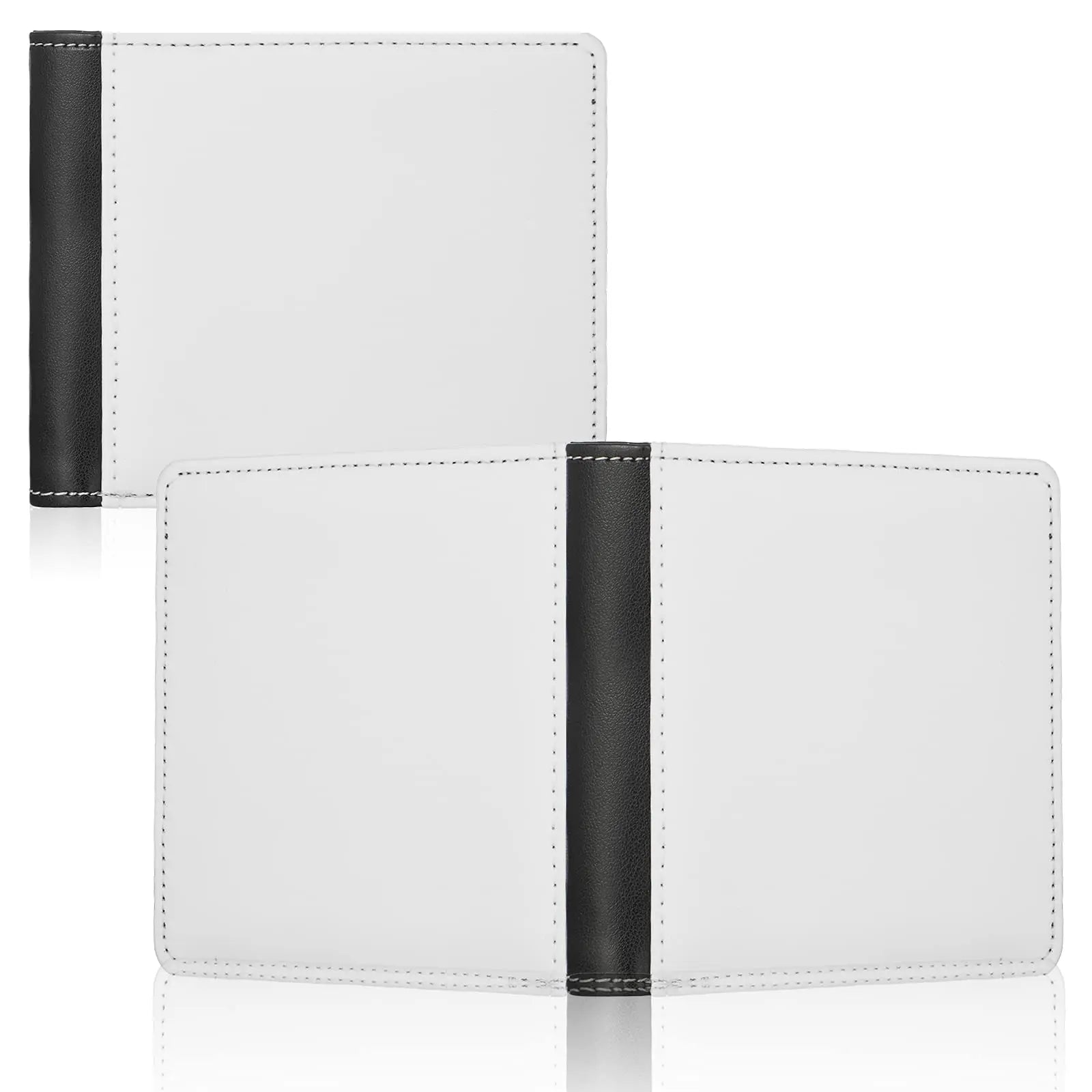 Sublimation Wallet Blank for Men PU Leather Heat Transfer DIY Bank Card Holder Bifold Wallet for 2023 Graduation Teacher Gifts