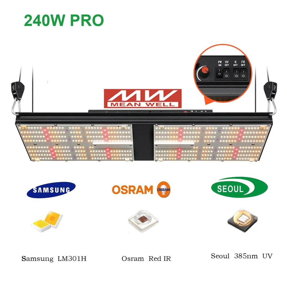 Europe CE Certificate Samsung LM301H 120W 240W 480W 720W Full Spectrum Lamp 660nm 730nm 385nm Indoor Plant Led Grow Light