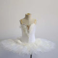 100% Handmade White Floral Swan Lake Children Puffy Fluffy Adult Girls Professional Dance Costumes Ballet Tutu for Girls