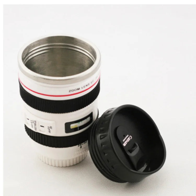 EF 24-105mm Camera Lens Coffee Mug 400ml Stainless Steel Vacuum Insulated Travel Cup Photography Gift OEM Custom Logo