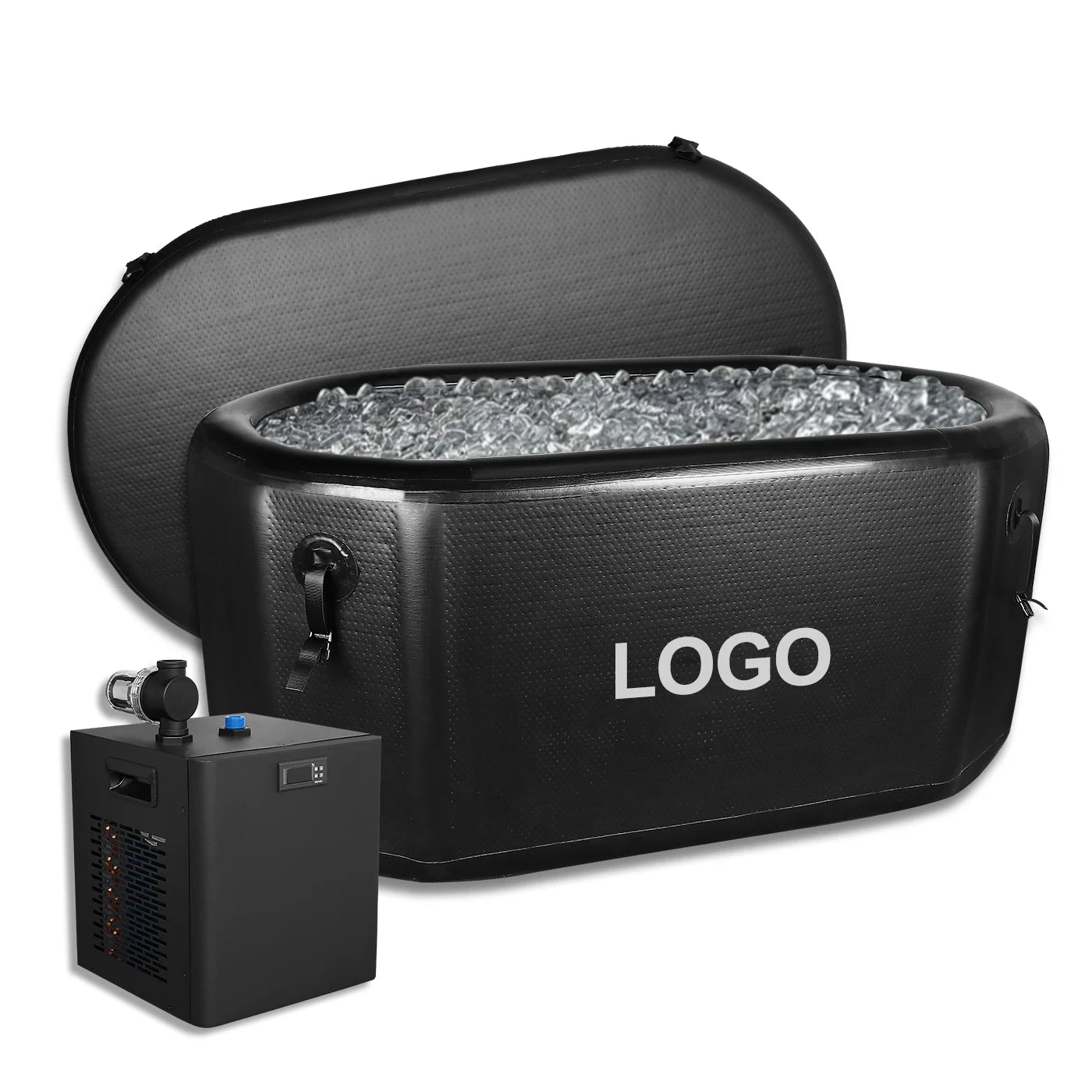 Custom Logo Ice Bath Recovery Pod Drop Stitch Inflatable Ice Bath Water Chiller Ice Bath