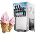 Factory Wholesale New Automatic Commercial Soft Ice Cream Machine 220V Electric 3 Flavors Ice Cream Maker