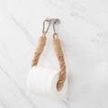 Hot Sale Bathroom Vintage Wall-Mounted Hanging Towel Ring Rack Hemp Jute Nautical Rope Toilet Paper Roll Holder