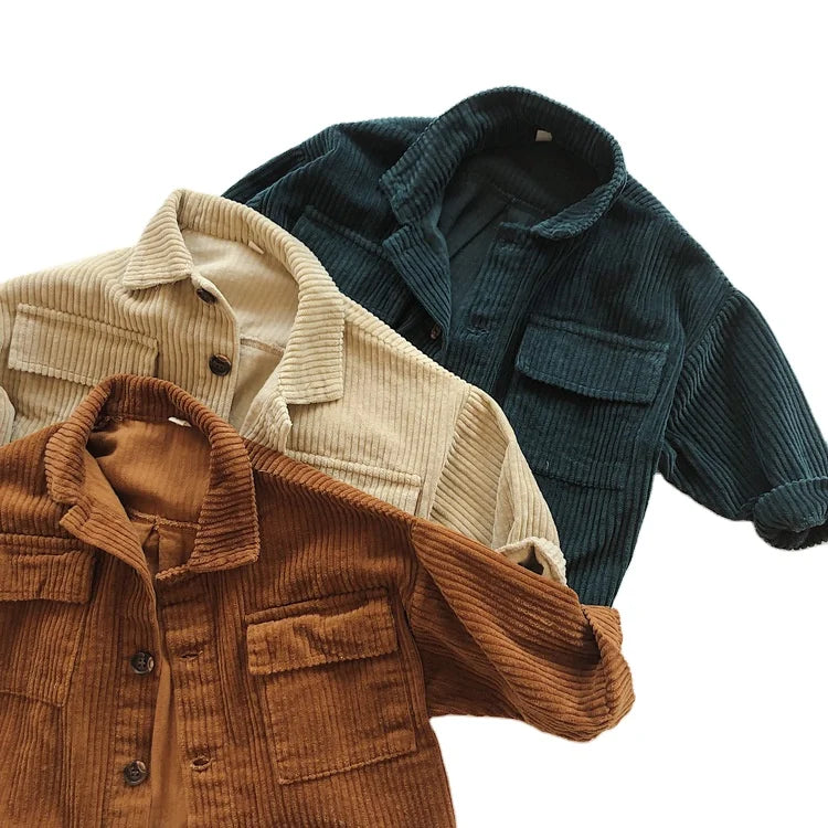Autumn Winter Baby Boys Girls Corduroy Coat Children Clothing Baby Boy Girl Long Sleeve Jacket Kids Coat