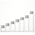 Packaging Tube Clear Amber Mini Glass Bottle Wholesale Empty Glass with Aluminum Screw Cap Vial 5ml 10ml 15ml 20ml 25ml 30ml ZY