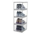 New Shoe Box Plastic Acrylic Box Storage Container Black Shoe Storage Box Magnetic