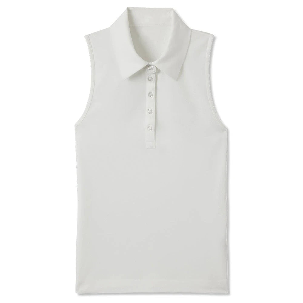 CustomHigh Quality Women's Golf Sleeveless POLO Shirt Customizable logo Sports Top