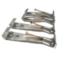 Quick Screw K-Style Aluminum Rain Gutter Hanger 5'' 6'' with Clip Single Structure Brackets