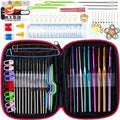 Crafts Handle Metal Aluminum Tool Kit Best 100pcs Ergonomic Tulip Crochet Hook Set