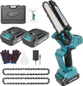 6 Inch Cordless Mini Chainsaw Lightweight Electric Handheld Saw for Tree Trimming Wood Cutting Battery Powered OEM DIY