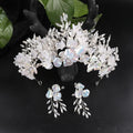 Bride's Crown European Sweet Petals Wedding Ceremony Crown Beautiful Shape Crown Earrings