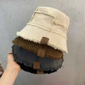 Source Factory Direct Sale Fashion Spring Custom Logo Reversible Distressed Bucket Hat Patchwork Denim Fishing Casual Party