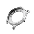 OEM Custom 36mm 40mm 42mm 44mm Classical Wrist Watch Parts Stainless Steel 316L Silver Watch Case Parts