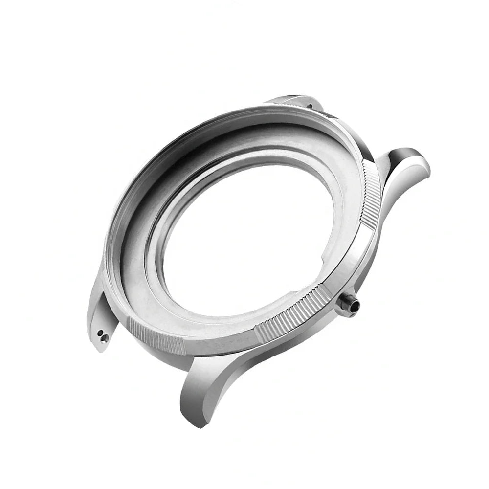 OEM Custom 36mm 40mm 42mm 44mm Classical Wrist Watch Parts Stainless Steel 316L Silver Watch Case Parts