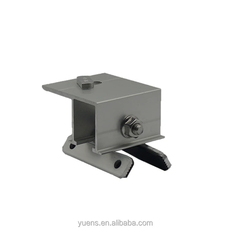 AL6005-T5 Yuens Solar Clamps Metal Clip Universal Rapid Install Fasteners for Pv Mounting Panel Bracket Trapezoidal Standing Bea