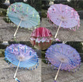 Handmade Chinese Style Silk Oiled Paper Umbrella Decorative Paraguas for Photographic Performance Wedding Dance Traditional