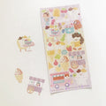 Custom Korean Deco Thick  Holographic Glitter Polcos Holo Stickers Eco Friendly Sticker Sheet