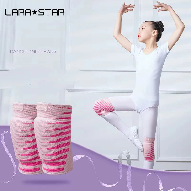 Hot Selling LS0352 Knitted Sports Knee Sleeves Breathable Anti-Slip Training Brace Support Guard Protector for Dancing Running