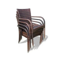 Aluminum Frame Rattan Garden Dining Sets UV Resistant Patio Furniture for Hotel and Living Room Outdoor Tables and Chairs