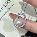Big Brand Same Lucky Necklace 8-9mm Natural Freshwater White Pearl Necklace Special Offer Necklace